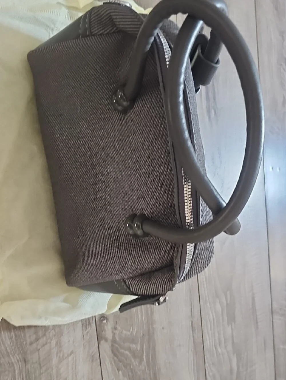 Gray Women's Top-Handle Satchel Bag